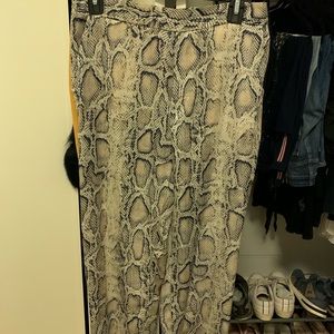 Snake skin trousers ZARA